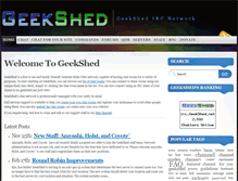 Tablet Screenshot of geekshed.net